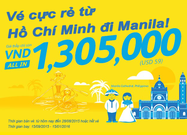Du lịch Manila với giá vé hấp dẫn từ Cebu Pacific