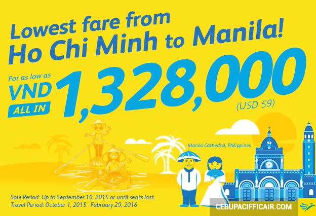 Khuyến Mãi Cebu Pacific: Du lịch Manila giá rẻ