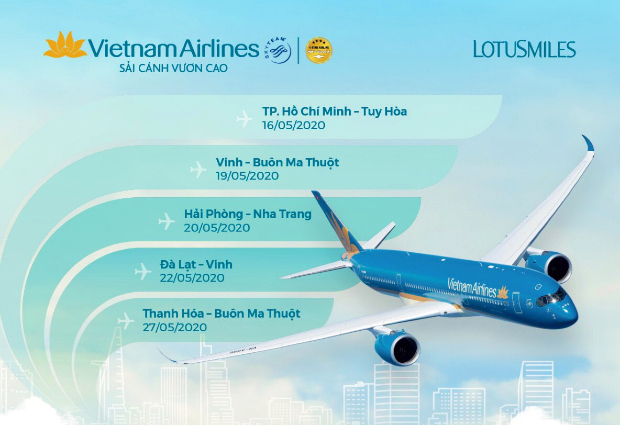 Bảng giá vé máy bay Vietnam Airlines khuyến mãi 299k