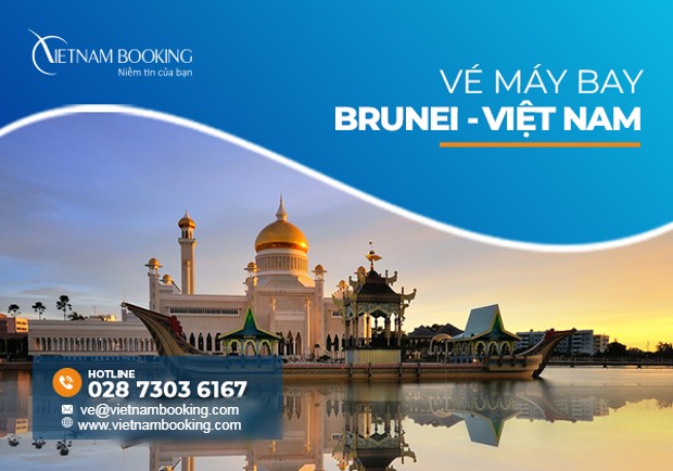Vé máy bay từ Brunei về Việt Nam | Lịch bay thương mại hàng tháng